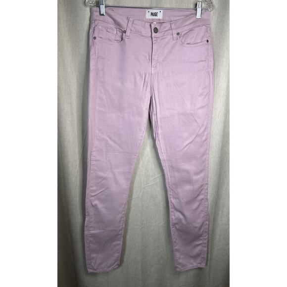 Paige Women’s Verdugo Ankle Ultra Skinny Jeans In Faded Cotton Candy Size 32 - Picture 1 of 6